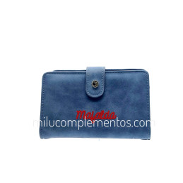 Cartera Mafalda color azul de mujer de la colección Tangram trasera