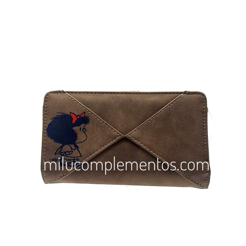 Cartera Mafalda color marrón de mujer de la colección Tangram