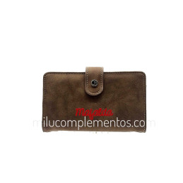 Cartera Mafalda color marrón de mujer de la colección Tangram trasera