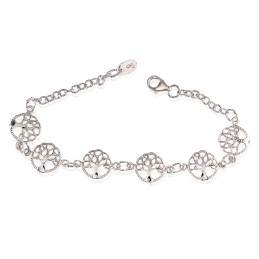 Pulsera de plata árbol de la vida