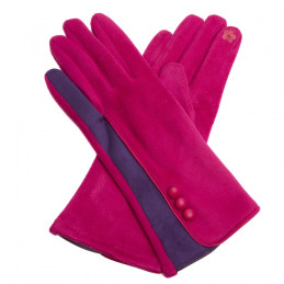 Guantes táctiles fucsia/morado de Tantrend