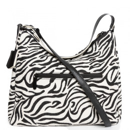 Bolso bandolera Tantrend color negro/blanco tipo shopper