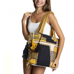 Bolso tipo shopper Tantrend color amarillo mujer