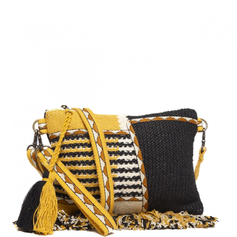 Bolso clutch Tantrend color amarillo primavera verano 2025