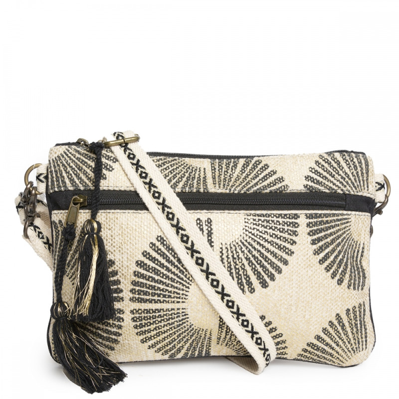 Bolso clutch Tantrend color negro/blanco