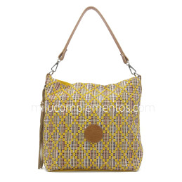 Bolso bandolera Caramelo color amarillo de mujer tienda online