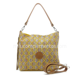 Bolso bandolera Caramelo color amarillo de mujer nueva colección