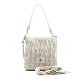 Bolso bandolera Caramelo color beige/camel de mujer primavera verano 2025