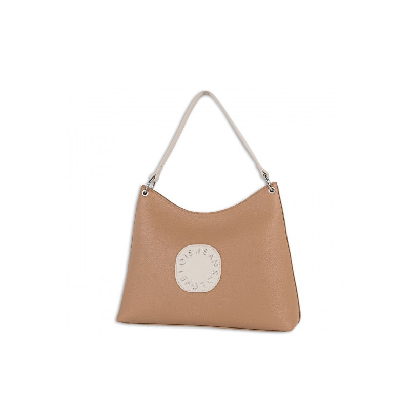 Bolso bandolera Lois color camel/blanco de mujer nueva temporada