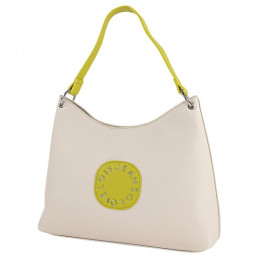 Bolso bandolera Lois color pistacho/blanco roto de mujer nueva colección