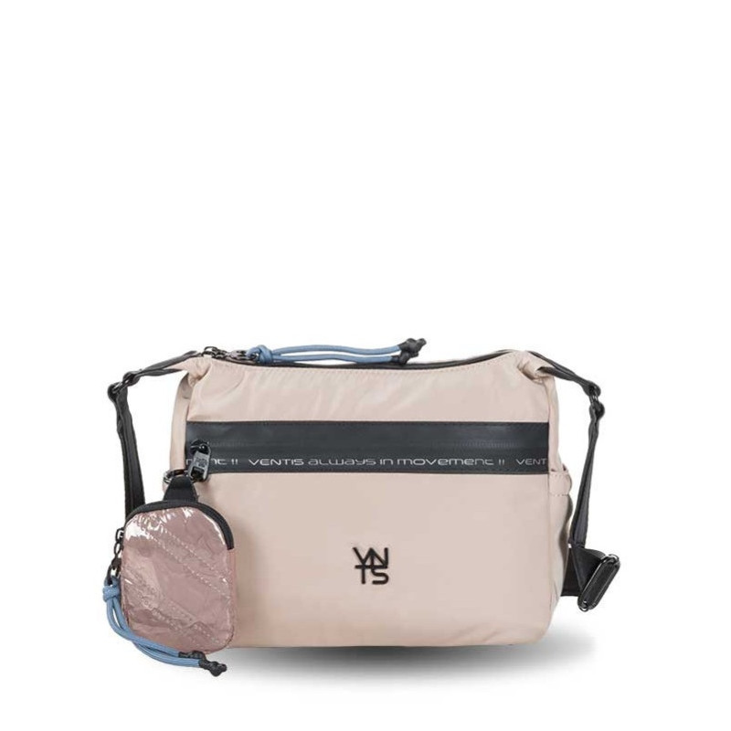 Bolso bandolera Ventis tipo góndola color beige de mujer nueva colección