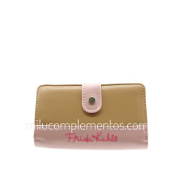 Cartera Frida Kahlo rosa multicolor de mujer