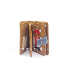 Cartera Mafalda color beige/azul de mujer online