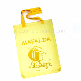 Bolsa textil Mafalda amarilla de mujer