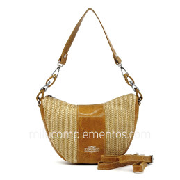 Bolso bandolera Caramelo color mostaza de mujer nueva temporada