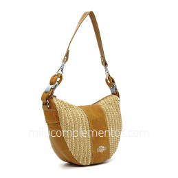 Bolso bandolera Caramelo color mostaza de mujer tienda online