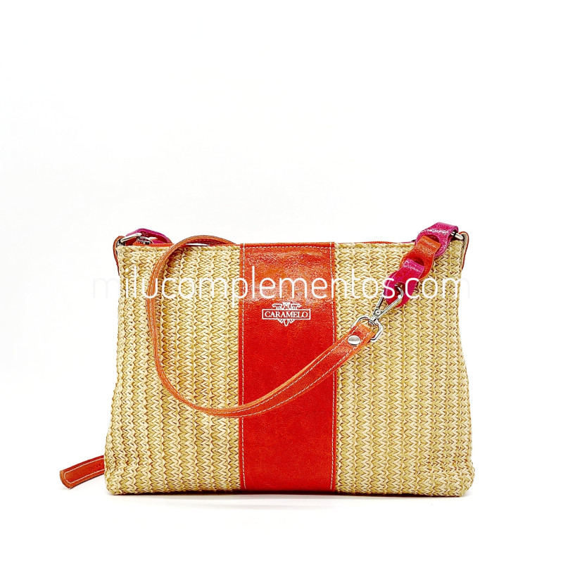 Bolso bandolera Caramelo color naranja de mujer primavera verano 2025