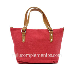 Bolso Caramelo color rojo de mujer de la colección Logan parte trasera