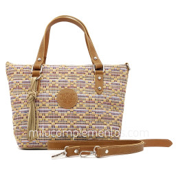 Bolso Caramelo color camel de mujer de la colección Logan correa larga de bandolera