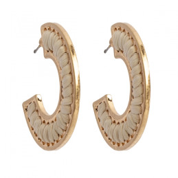 Pendientes marca Tantrend color dorado/beige tienda online