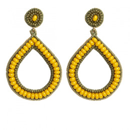 Pendientes tamaño medio Tantrend color amarillos de mujer