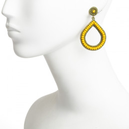 Pendientes tamaño medio Tantrend color amarillos tienda online