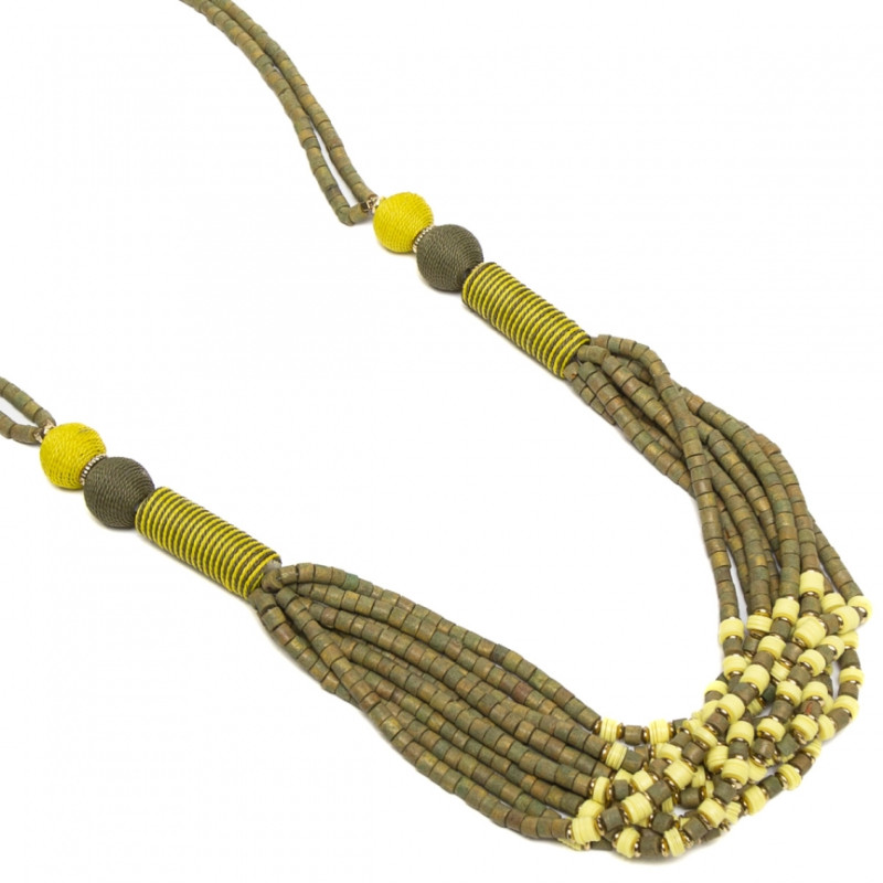 Collar largo marca Tantrend verde tienda online de mujer