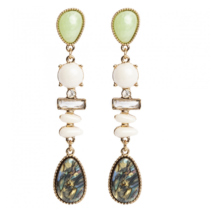 Pendientes largos marca Tantrend multicolor
