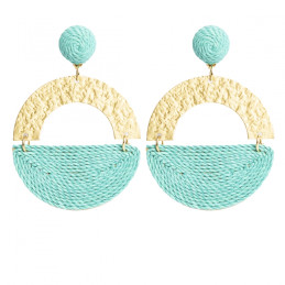 Pendientes largos Tantrend color azul celeste