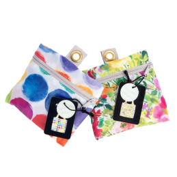 Bolsa tote reutilizable Artebene de flores multicolor (es la de la derecha)