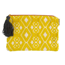 Neceser multiusos Artebene en colores vivos de colores amarillo y crudo nueva temporada