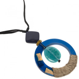 Collar largo Tantrend color azul nueva colección de señora