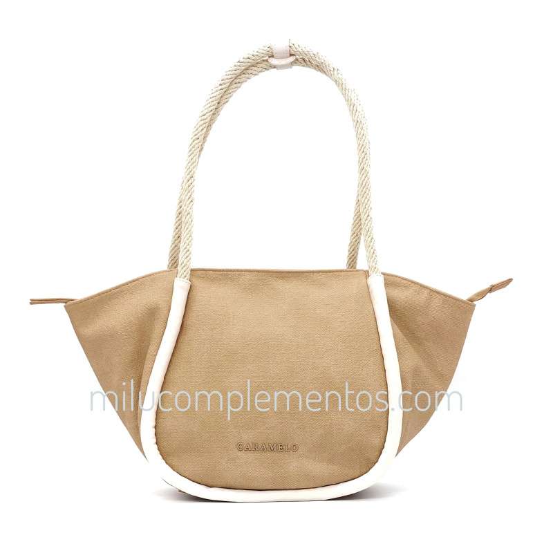 Bolso Caramelo color Beige de mujer de la colección Leonor nueva temporada online