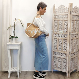 Bolso Caramelo color Beige de mujer de la colección Leonor de mujer