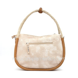 Bolso marca Caramelo color naranja salmón de mujer de la colección Leonor