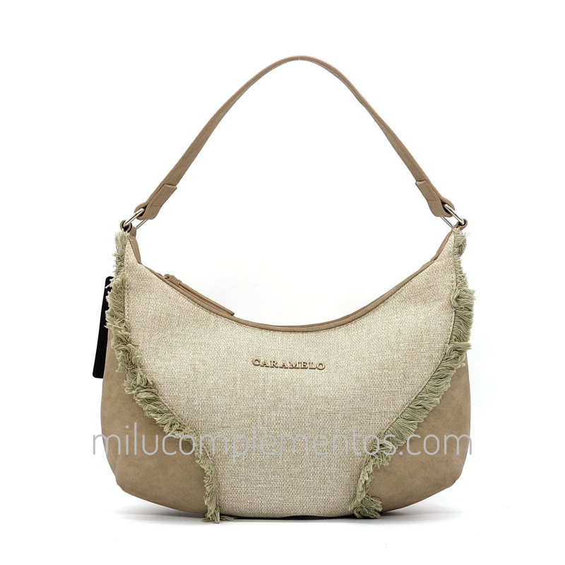 Bolso Caramelo color beige de mujer de la colección Leticia