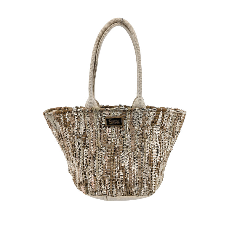 Bolso tote Simosastre color beige de mujer de la colección Briana primavera verano