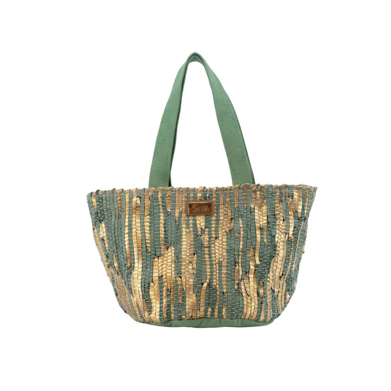 Bolso tote Simosastre color jade de mujer de la colección Briana primavera verano