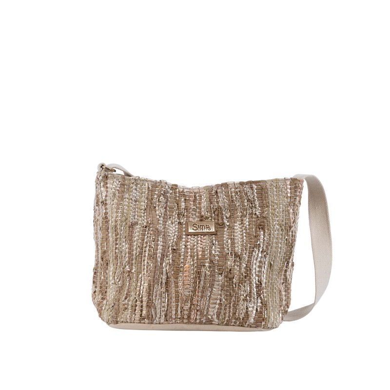 Bolso bandolera Simosastre color beige de mujer de la colección Briana