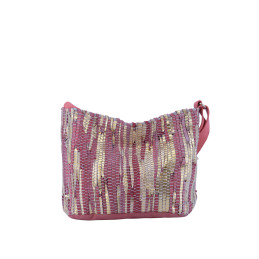 Bolso bandolera Simosastre color coral de mujer de la colección Briana trasera
