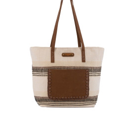 Bolso tote Simosastre color blanco de mujer de la colección Adele primavera verano
