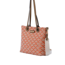 Bolso bandolera tipo tote Simosastre color camel de mujer de la colección Amelie en tienda online