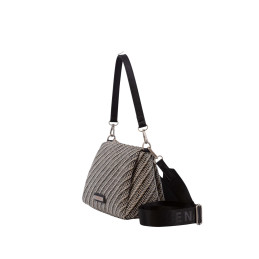 Bolso bandolera Simosastre color negro de mujer de la colección Denisse detalle lateral