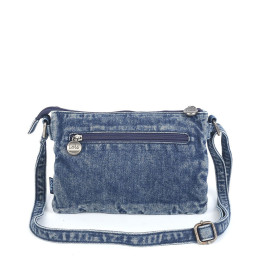 Bolso bandolera de fuelle Lois color azul de mujer de la colección Roseville trasera