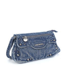 Bolso bandolera de solapa Lois color azul de mujer de la colección Roseville