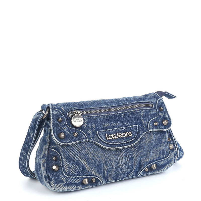 Bolso bandolera de solapa Lois color azul de mujer de la colección Roseville