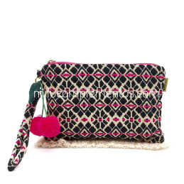 Neceser multiusos Artebene en colores vivos en colores fucsia y negro de primavera