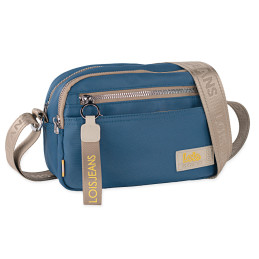 Bolso bandolera Lois color azul/taupe de mujer de la colección Aylmer