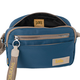 Bolso bandolera Lois color azul/taupe de señora
