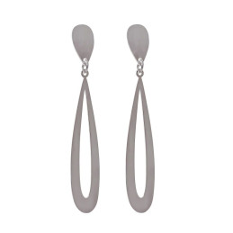 Pendientes lagrima de plata de ley 925